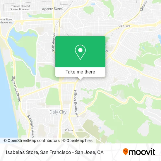 Mapa de Isabela's Store