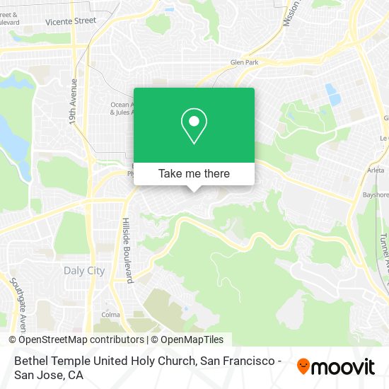 Mapa de Bethel Temple United Holy Church