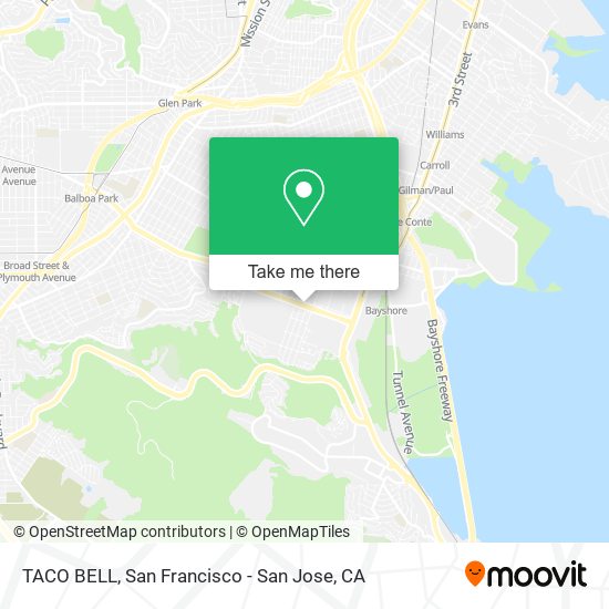 Mapa de TACO BELL