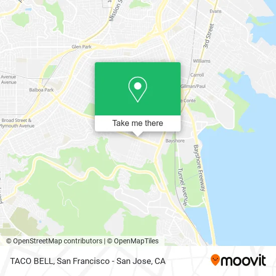 TACO BELL map