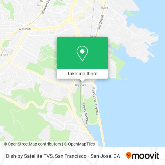 Dish-by Satellite TVS map