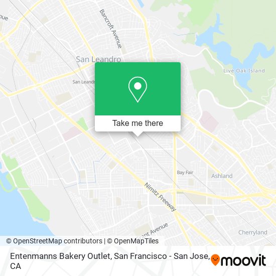 Entenmanns Bakery Outlet map