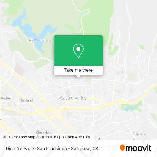 Mapa de Dish Network