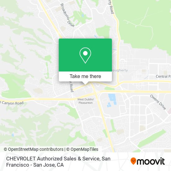 Mapa de CHEVROLET Authorized Sales & Service