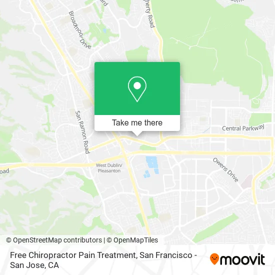 Mapa de Free Chiropractor Pain Treatment