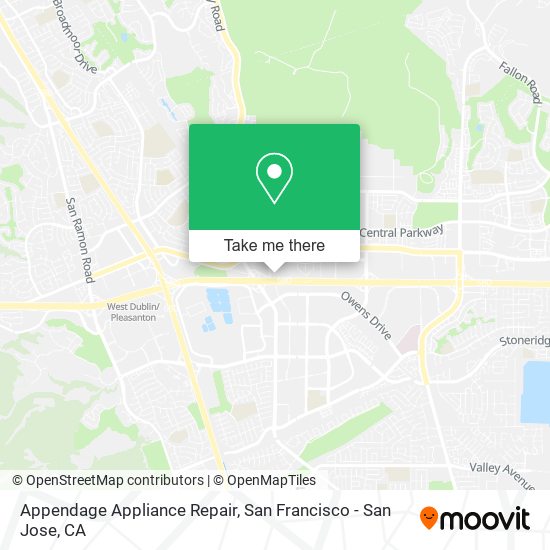Appendage Appliance Repair map