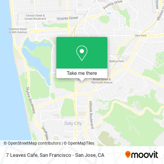 Mapa de 7 Leaves Cafe
