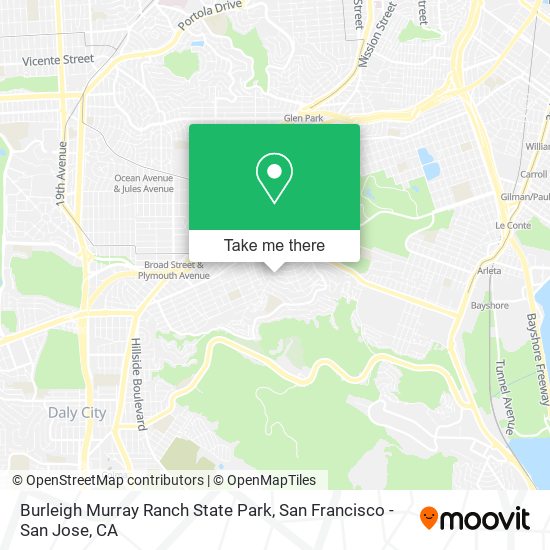 Mapa de Burleigh Murray Ranch State Park