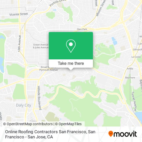 Mapa de Online Roofing Contractors San Francisco