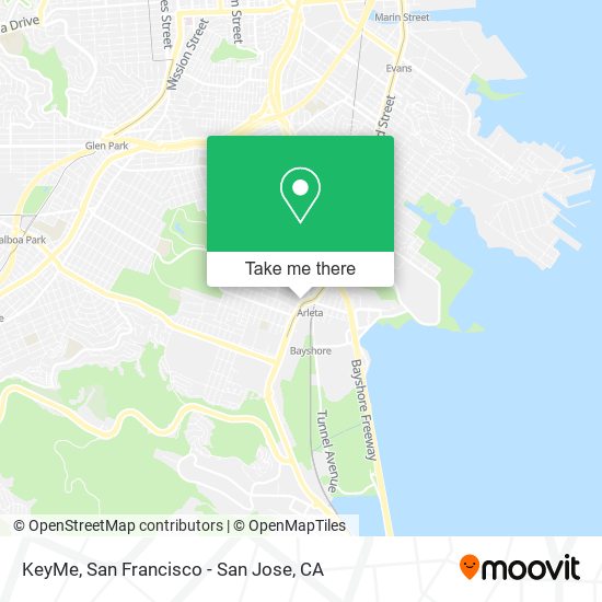 KeyMe map