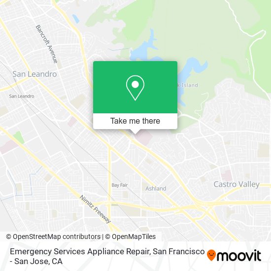 Emergency Services Appliance Repair map