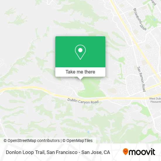 Donlon Loop Trail map