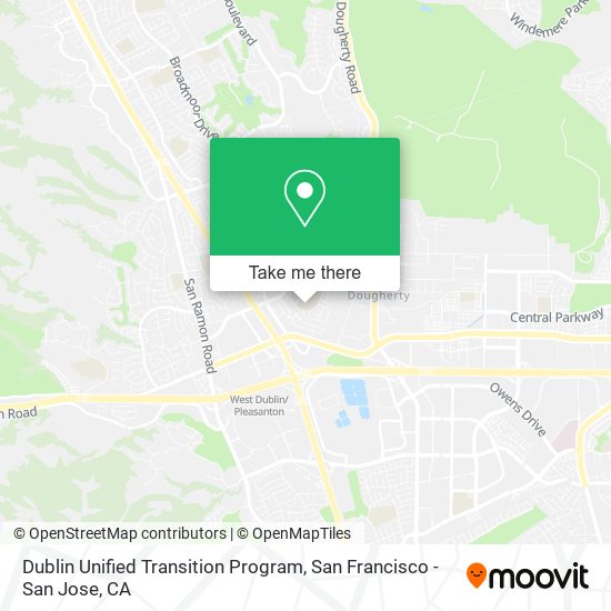 Dublin Unified Transition Program map