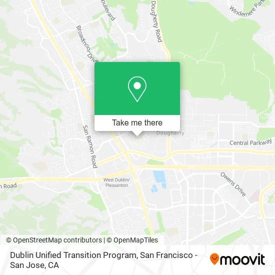 Dublin Unified Transition Program map