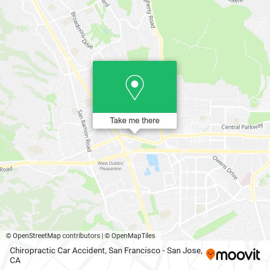 Mapa de Chiropractic Car Accident