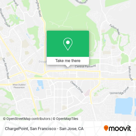 Mapa de ChargePoint
