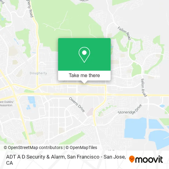Mapa de ADT A D Security & Alarm