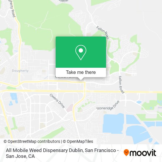 All Mobile Weed Dispensary Dublin map