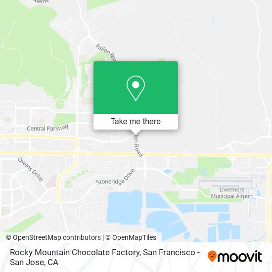 Mapa de Rocky Mountain Chocolate Factory