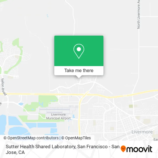 Sutter Health Shared Laboratory map