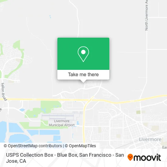 USPS Collection Box - Blue Box map