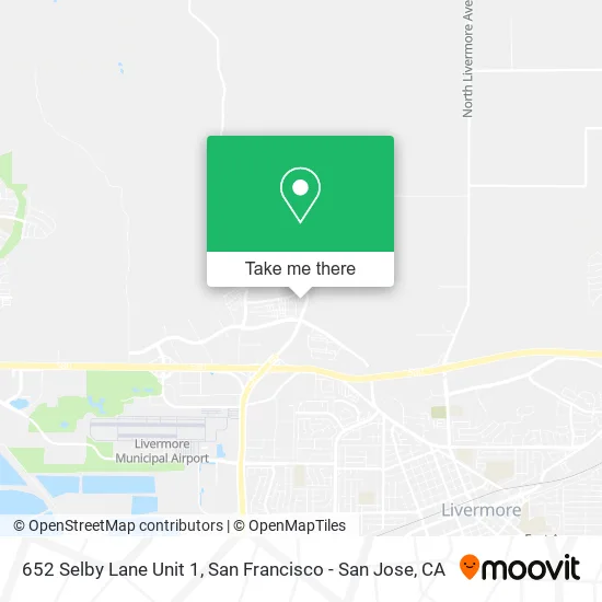 652 Selby Lane Unit 1 map