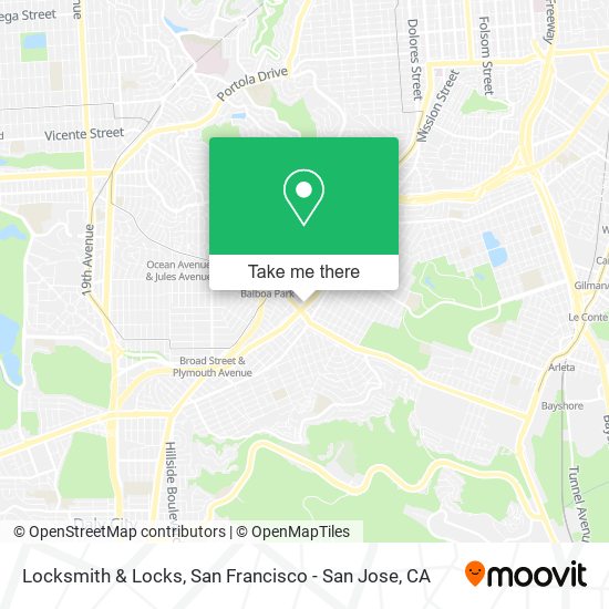 Locksmith & Locks map