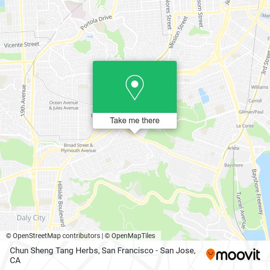 Mapa de Chun Sheng Tang Herbs