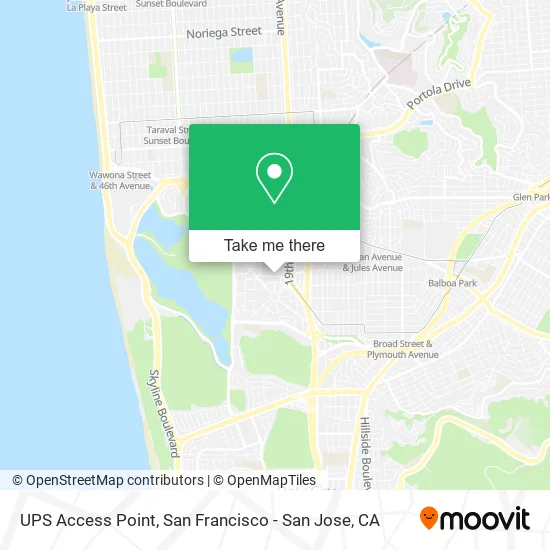 UPS Access Point map