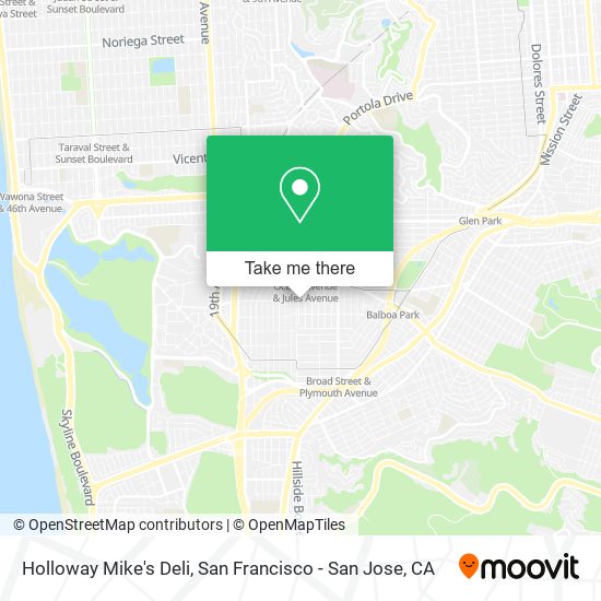 Mapa de Holloway Mike's Deli