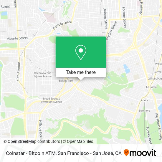 Coinstar - Bitcoin ATM map