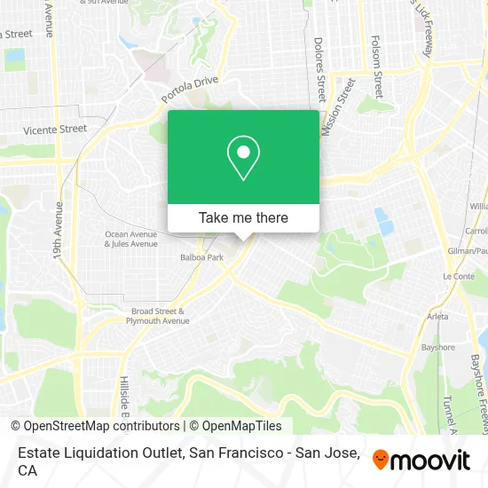 Estate Liquidation Outlet map