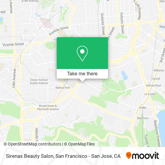 Mapa de Sirenas Beauty Salon