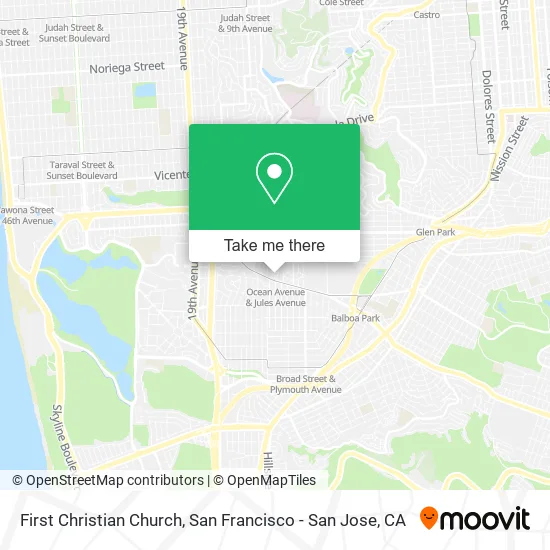 Mapa de First Christian Church