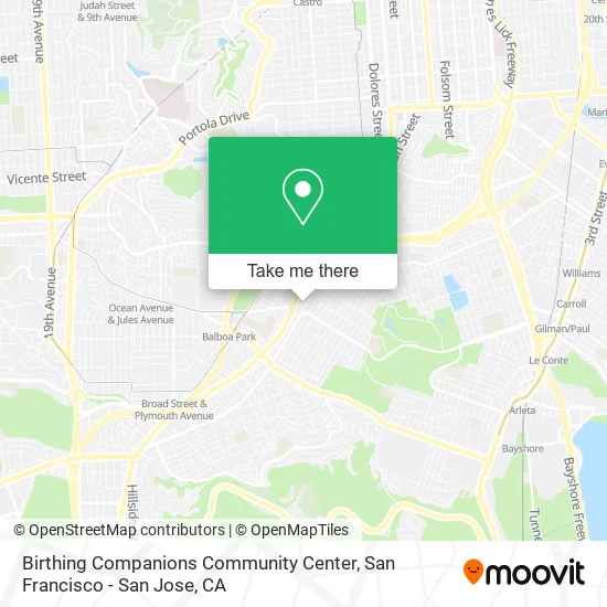 Birthing Companions Community Center map