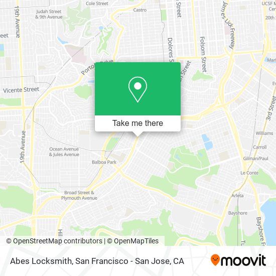 Mapa de Abes Locksmith