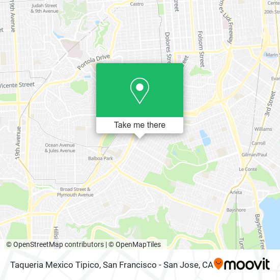 Taqueria Mexico Tipico map