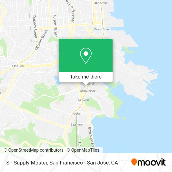 SF Supply Master map