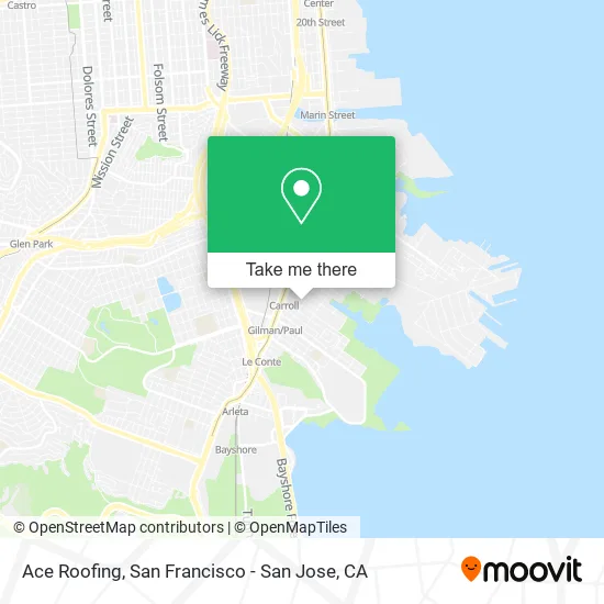 Mapa de Ace Roofing