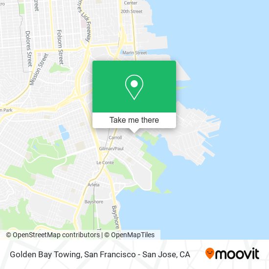 Golden Bay Towing map