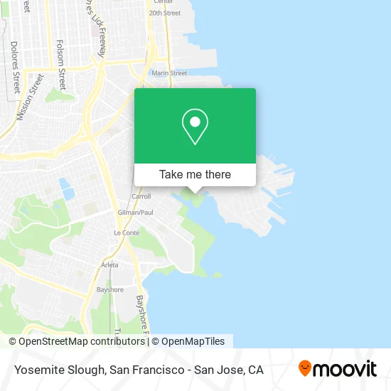Yosemite Slough map