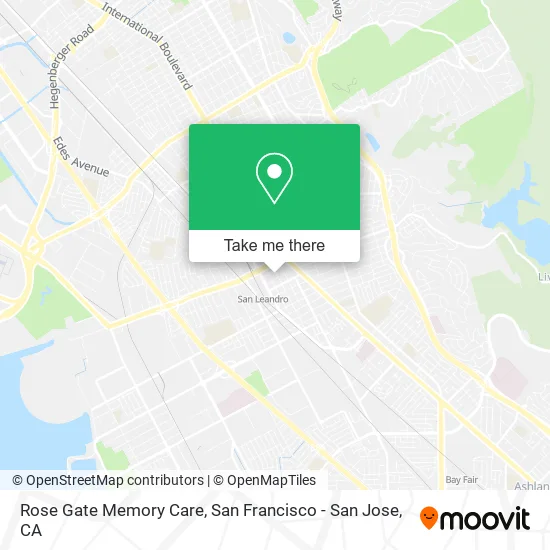 Rose Gate Memory Care map