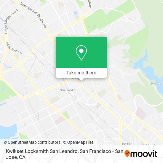 Kwikset Locksmith San Leandro map
