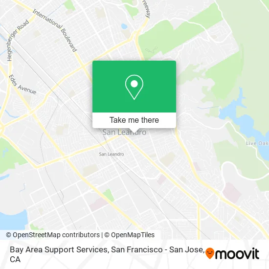 Mapa de Bay Area Support Services