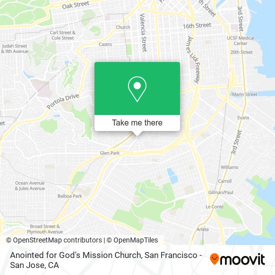 Anointed for God's Mission Church map