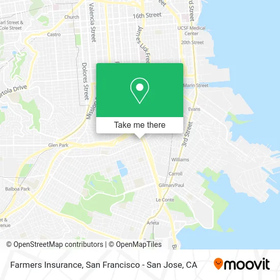 Farmers Insurance map