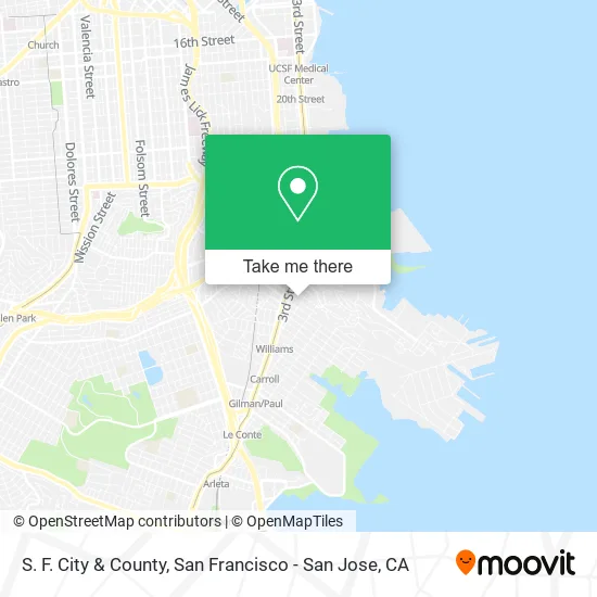 S. F. City & County map