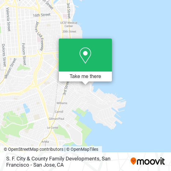 S. F. City & County Family Developments map