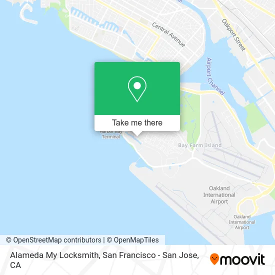 Alameda My Locksmith map