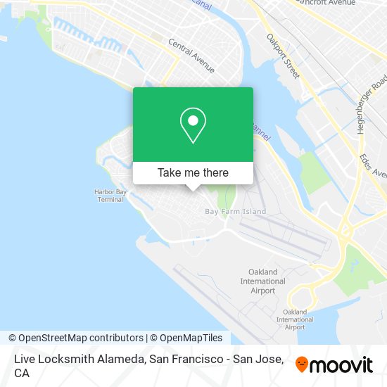 Mapa de Live Locksmith Alameda